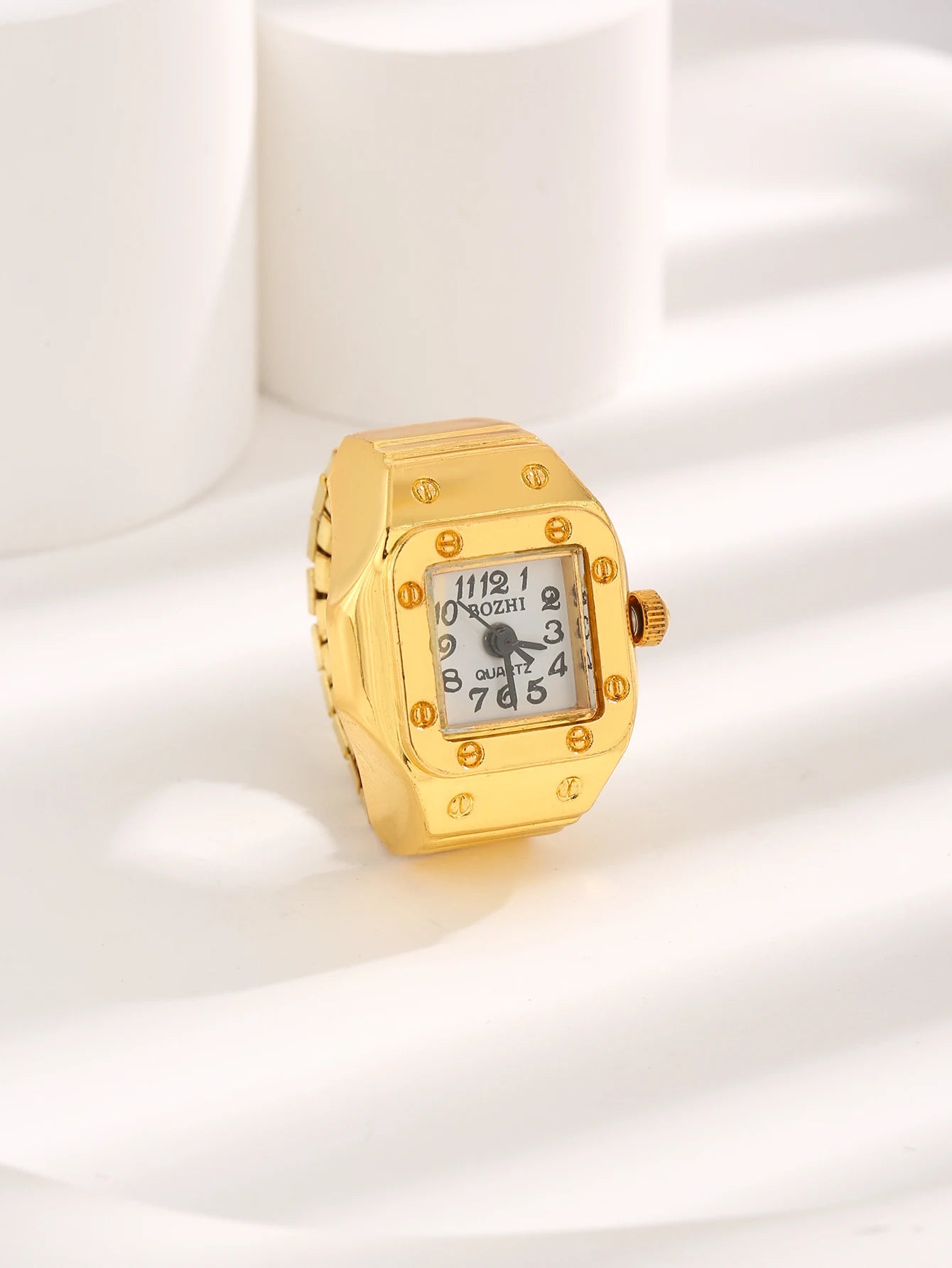 Mini Vintage Finger Ring Watch | Creative Quartz Fashion Couple Accessories