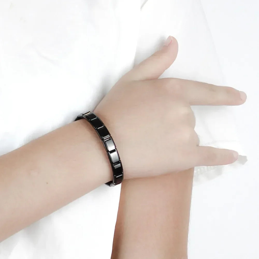 Italian Elastic Charm Bracelet - 9mm Width for Women