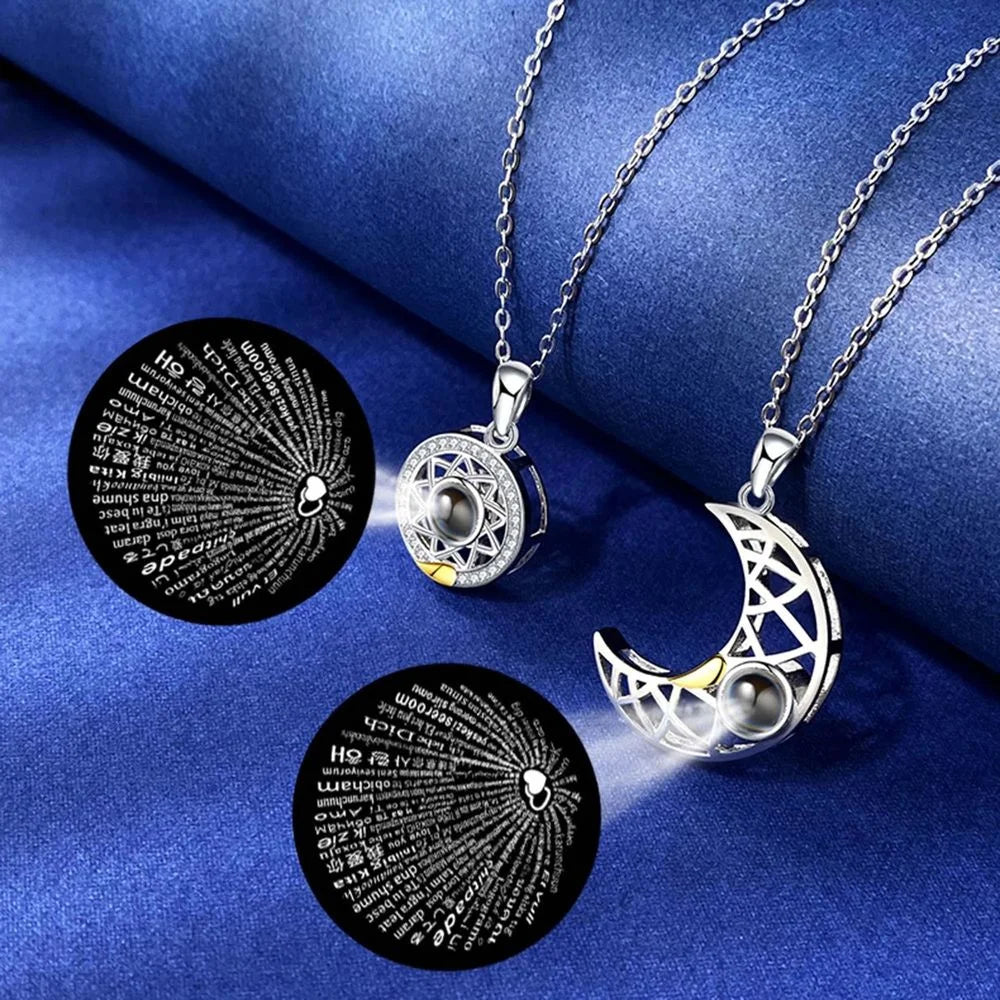 Fashion Couple Matching Sun & Moon Necklaces: The Perfect Gift for Lovers