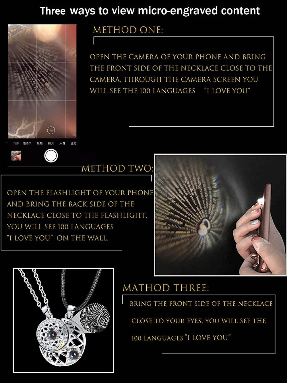 Fashion Couple Matching Sun & Moon Necklaces: The Perfect Gift for Lovers