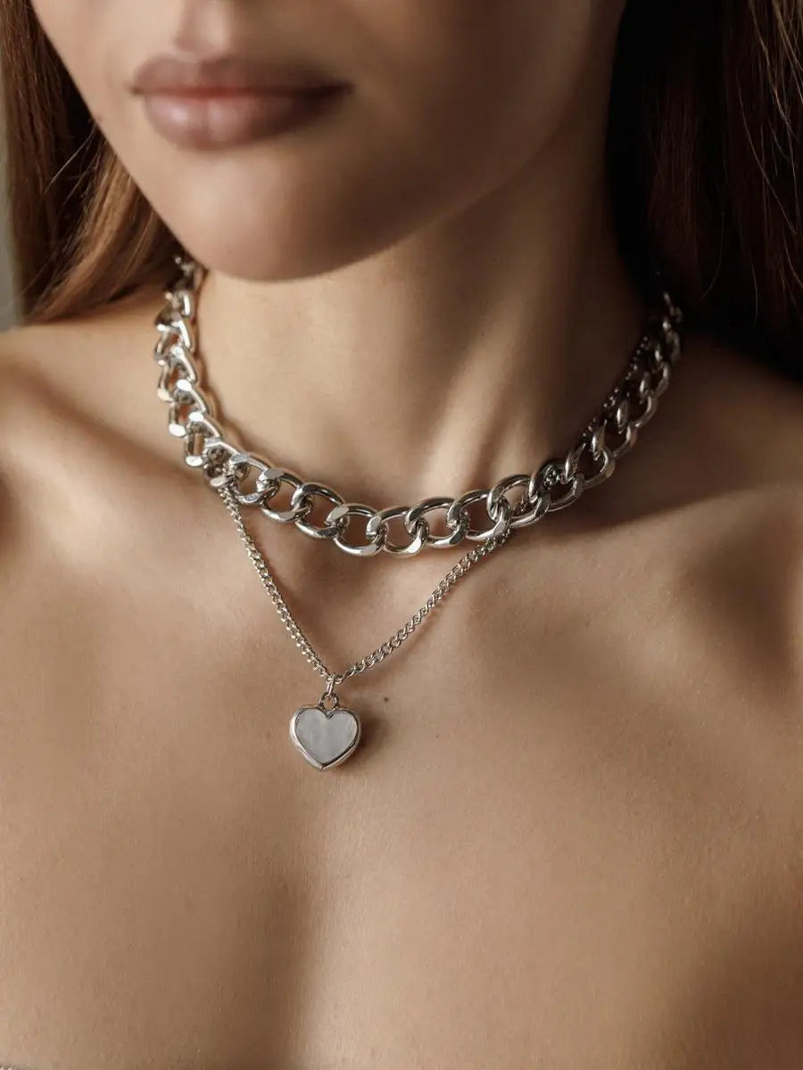 Eternal Elegance: Cross Heart Pendant Necklace