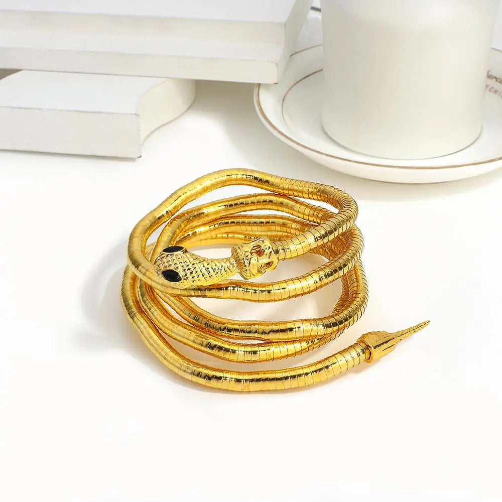 AENSOA 2022 Punk Multi-Layer Snake Jewelry Set
